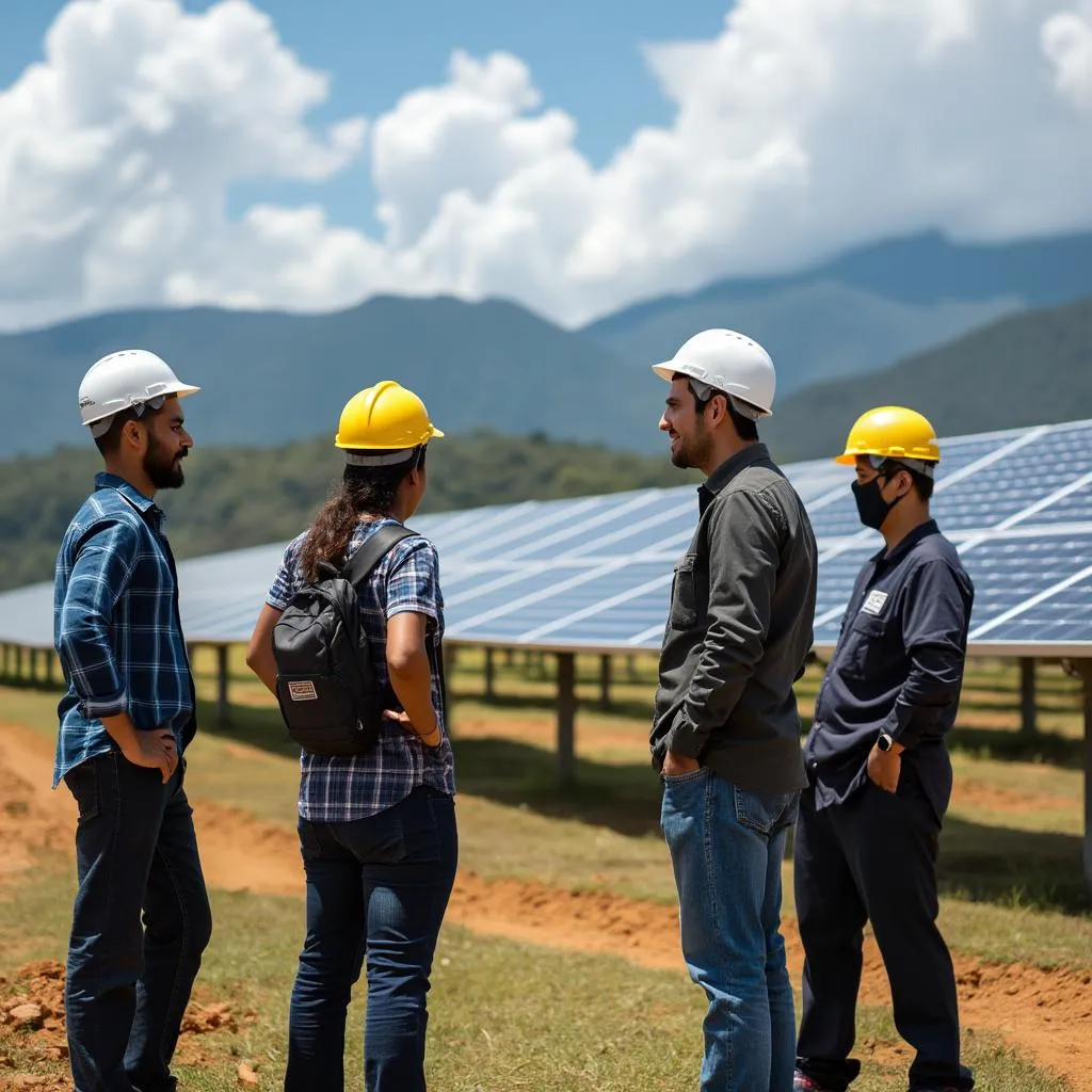 Visita a proyecto de inversión en energía renovable